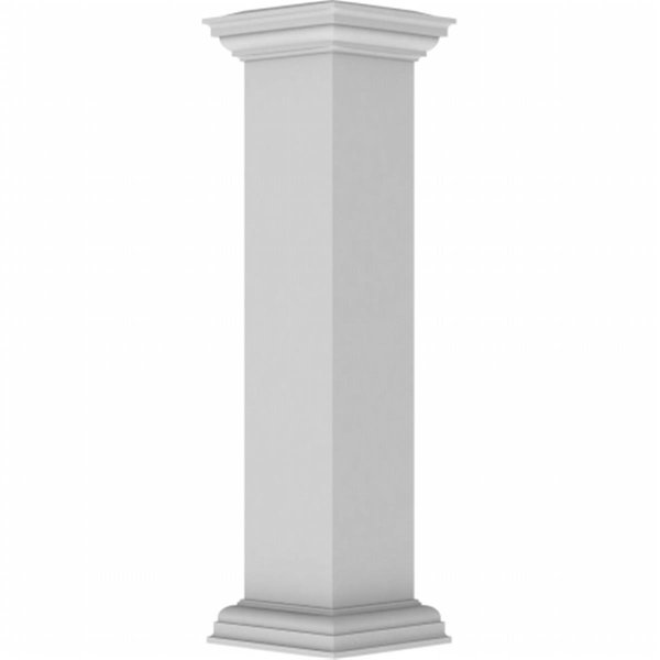 Dwellingdesigns FiberThane Newel Post - 8 x 48 in., Plain DW2572755